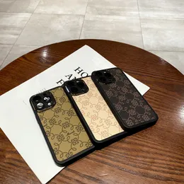 Top Designers Telefono per iPhone 15 14 13 12 11 Pro Max 15Pro 15Plus 14Pro 14promax 13promax Letter Luxury Leather Leather Mobile Back Cover Case