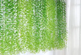 10st planta konstgjorda växter tropiska pilblad blad som hänger vinstock för diy weding dekoration trädgård hem dekor tillbehör p6235591