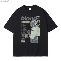 メンズパーカースウェットシャツ最高のポップラップシンガーフランクTシャツブロンドヒップホップTシャツオーシャンエクストララージTシャツメンズファッションラップレトロTシャツC24325