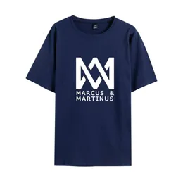 Designer Designerwomen's T-shirt New Trendy Hot Search Marcus and Martinus Norwegian Twin Singer Mens and Womens Short Sleeved T-shirts