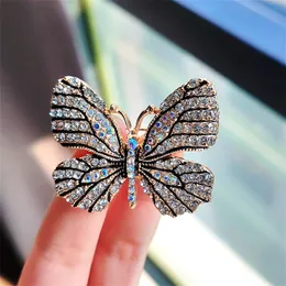 JOYWIKO Large Crystal Rhinestone Butterfly Brooch - Elegant Lapel Pin For Women's Dresses & Jackets 2 thumbnail image