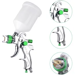 Professional HVLP Gravitational Spray Gun 1.4/1.7/2.0 مم فوهات الجاذبية رش طلاء رذاذ طلاء رذاذ.