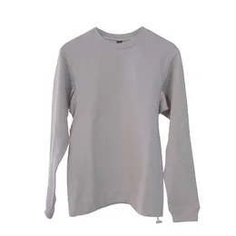 Sıcak satış özelleştirilebilir 100 pamuklu erkek mürettebat boynu uzun kollu tişört üst giyinme spor spor salonu erkekler için tişört