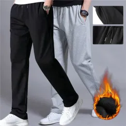 Pants 2023 High Quality Men Winter Warm Fleece Pants Fashion Lambswool Thicken Casual Thermal Sweatpants Male Trousers