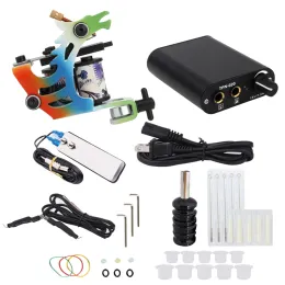 Supplies Tattoo Hine Black Power for Professional Grip Kit Permanent Makeup Coils Hine Colorcups Pedal Tattoo Sets
