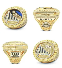2022 2023 Golden State Warrioirs Basketball Super Bowl S Ring with Wooden Display Box Case 팬 기념품 GIF59830666054709