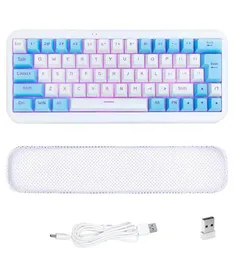 Ezsozo keyboard 60 кроватей игр Toetsenbord RGB Backlit Ultracompact Mini Toetsenbord283r9830049