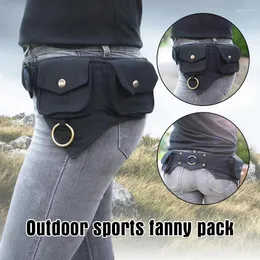 Bel çantaları retro ortaçağ çantası Rönesans Yetişkin Viking Knight Cosplay Cüzdan Seyahat Tatili Fanny Pack Outdoor