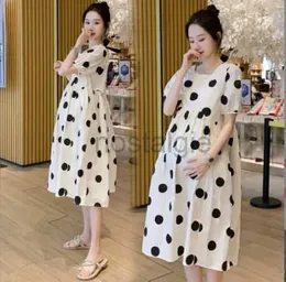 Sukienki macierzyńskie Summer Korean Fashion Sling Sning Ubrania dla kobiet w ciąży 24412