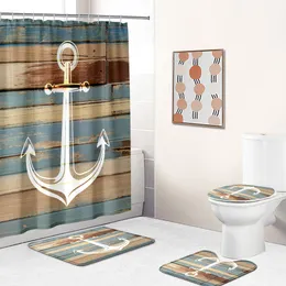 3D Anchor Shower Curtain Define