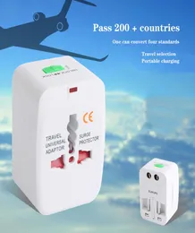 Universal Travel Adapter Allinone International World Travel AC Power Converter Plug Adaptor Socket EU UK US AU FASTSHIP2140388