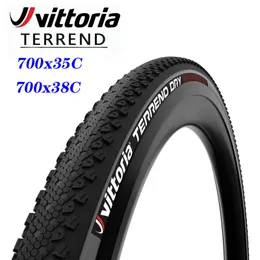 Vittoria Terreno 드라이로드 자전거 타이어 700x35/38C 검은 가장자리 오프로드 타이어 스테이브 방지 700c 자갈 자전거 부품