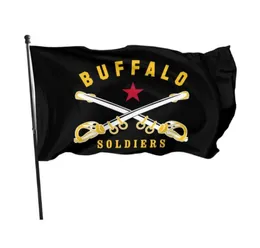 Buffalo Soldier America History 3039 x 5039ft Flags Outdoor Celebration Banners 100D Polyester High Quality With Brass Gromm4350557