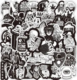 Adesivos de Halloween de 50pcs Halloween Gothic Skull Graffiti para laptop Skateboard Motorcycle Decals2222803