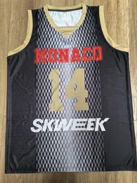 2023 new season jersey Monaco new season #15 WALKER 14 JAITEH basketball jersey customized with any name and number