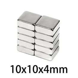 10/20/50/100/PCS 10x10x4mm fyrkantiga starka magnetiska magneter 10x10x4mm block sällsynta jordar Neodymmagnet N35 10*10*4