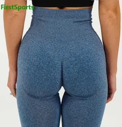 Nowe bezproblemowe sportowe legginsy dla kobiet do gimnastycznej jogi spodni o wysokiej zawartości Sharcood Control Fitness trening Bubooty9169431