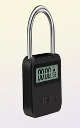 Lock USB LCD Display Metal Micro Electronic Rechargeable Timer Time Out MultiFunction Heavy Duty 2207258236456