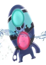 Spacecraft Spaceship Rocket Spaceman Shape Poo-its ping Play Toys Kids Space Theme Push s UFO Bubbles per Key Ring Keychain Party Gift G8858R43868936