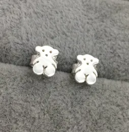 Jóias de urso Novo 100 925 Brincos de prata esterlina Brincho de urso de prata se encaixa no presente europeu de jóias para mulheres 6111402459617