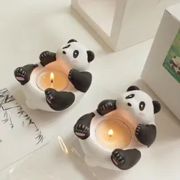 Kerzenhalter Cartoon Giant Panda Halter süße Kerzenkreative Kreative High Tempe Stand Dekoration