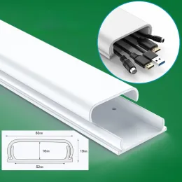 Cavo TV Gestione del cavo Hider Cord Organizzatore Kit Raceway Cord Cover Cover System Coperture Cavi Canale Trunking Pvc Maniche per cavi