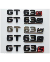 Chrom Black Letters Trunk Badges Embleme Emblem Badge Stikcer für Mercedes x290 Coupé AMG GT 63 S GT63S9647228