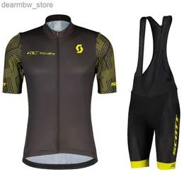 Велосипедные майки устанавливают Scott Cycling Jerseys Set Set Summer Bicyc Clothing Breatcheb