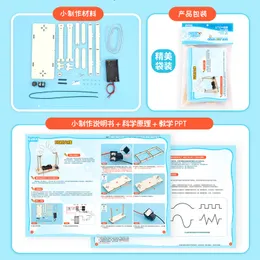 DIY STEM Toys Technologia Science Experimental Tool Kit Aprendendo jogos educacionais de madeira de madeira para crianças ensinando auxiliares