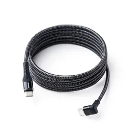 Cables Type C to C 2m/4m Data Cable Braided Charging Cable 90 Degree Power Delivery Fast Charging for Steam Deck Console Accessories