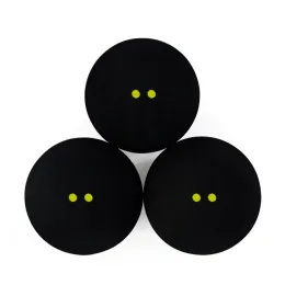 Raketler 2 Pc/ 4pcs Kauçuk Squash Ball Çift Sarı Nokta Squash Tops Eğitim Hız Spor Kauçuk Bola Squash Top Dot Squash Bola