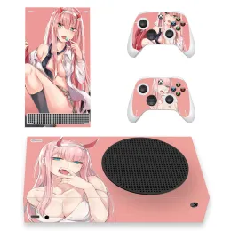 Adesivi anime girl girl skin skin sticker cover per console di serie xbox e 2 controller serie xbox slim xss skin skin skiust vinil