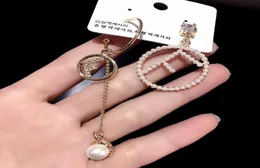 Mode kvinnor 18k guldpläterad designer örhängen örn studdesigners varumärke temperament kristall strass pärla örhänge bröllop del4721844