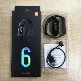 Bileklikler M6 Akıllı İzle Kadınlar Erkekler Kalp Hızı Kan Basıncı Monitör Su Geçirmez Spor Bandı Fitness Tracker Mi Band 6 için Akıllı Bilezik