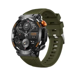 Uhren HT17 Smart Watch mit LED Taschenlampe Compass1.46 Zoll Herzfrequenz Schlafmonitor Fitness -Tracker IP67 Waterdichte Sport Smartwatch