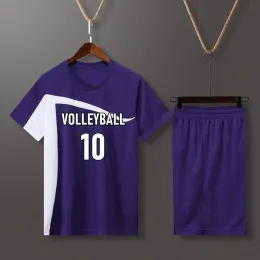 Shorts Short Sleeve Volleyball Uniform Men Volleyball Short Shorts Kit Training Sportswear Volleyball Jersey Running Set Track Suit