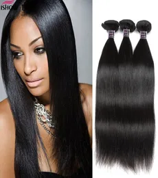 IShow Human Hair Weave Bundles 10a Brasiliansk rak hår 3Bundle -erbjudanden Remy 828 tum hårförlängningar för kvinnor flickor alla åldrar n3976406