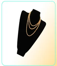 Diamentowy naszyjnik Hip Hop lodowane łańcuchy tenisowe bling luksusowy biżuteria srebrna srebrna 1 rzęd 3 mm 4 mm 4mm 5 mm moda 16 9928998