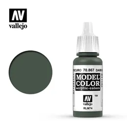 Vallejo Paint Acrilic AV 70867 164 Modello dipinto in Spanish Dark Blue Grey scuro ecologicamente ecologico Mano a base d'acqua RLM74