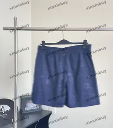 Xinxinbuy 2024 uomini Shorts Designer Shorts Lettera a strisce scura 1854 Short Black Bianco bianco marrone grigio verde blu xs-2xl