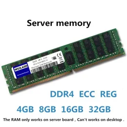 RAMS DDR4 Memória do servidor RAM 16GB 8GB 32GB PC4 2400MHz 2133MHz 2666MHz 2133p 2400T 2666V Reg ECC Suporte x99 MotherBoard