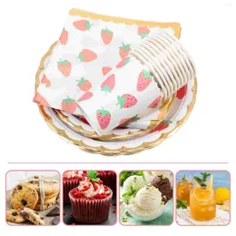 Disposable Dinnerware 1 Set Tropical Party Tableware Hawaiian Luau Themed Supplies Paper Cup Plate Tissues Strawberry