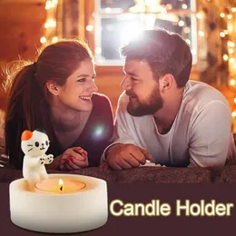 Kerzenhalter Cartoon Halter süßer Hund Candlestick Crafts Geschenk Home Resistant Decoration Heat V7N6