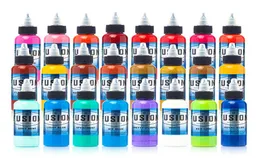 新しいフュージョン16カラータトゥーインクセット顔料パーマネントタトゥーインクタトゥーサプライ30ml set9211794