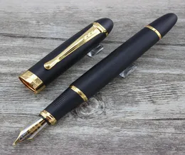 Fountain Pen X450 Frosted Black and Golden Nib 1mm عريض النافور النافورة قلم Jinhao 4503227980