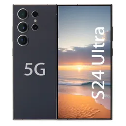 6.8 inç 5G S23 S24 Ultra Cep Telefonları Kilit Dokunmatik Ekran Cep Telefonu Androidler S24 Akıllı Telefon Kamera Telefon HD Ekran Yüz Tanıma 256GB 1 TB Yerel Depo