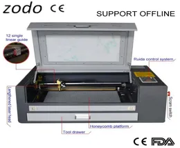 4060 60W Ruida Offline Laser Graving Machine 460 60W 400600mm Máquina de corte a laser para cartão de casamento Candy Gift Box9412634