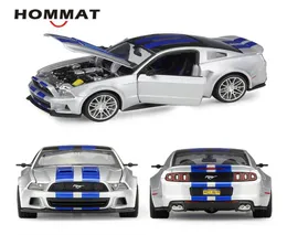 Simulação Hommat Maisto 124 Escala 2014 Ford Mustang Street Racer LOLO MODELO CAR CARECAST Veículos de brinquedo Modelo de carro colecionável x0107427931