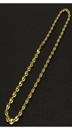 Coffee canottiere in acciaio inossidabile Coffee Gold Colore in argento Plorato e braccialetti Set di gioielli Street Street 22Quot WMTDNY Whole208915669