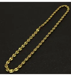 Catena di caffè in acciaio inossidabile Coffee Gold Colore in argento Collana placcata e bracciali gioielli Set Street Style 22Quot Wmtdny Whole204379879